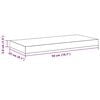vidaXL Flytende vegghyller 4 stk hvit 50x23x3,8 cm MDF