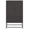 vidaXL Highboard svart 68x39x111,5 cm stål