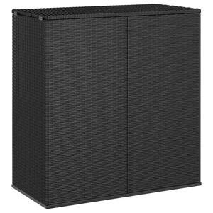 vidaXL Putekasse PE-rotting 100x49x103,5 cm svart