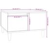 vidaXL Salongbord sonoma eik 55x55x36,5 cm konstruert tre