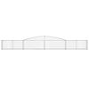 vidaXL Gabionkurver buede 5 stk 400x30x40/60 cm galvanisert jern