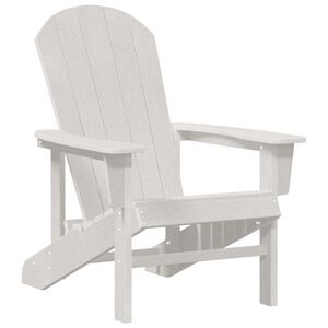 vidaXL Adirondack-stol Hvit HDPE