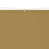 vidaXL Vertikal markise beige 140x800 cm oxfordstoff