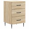 vidaXL Nattbordskap Sonoma eik 43 x 41 x 66,5 cm Konstruert tre