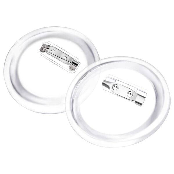 vidaXL Buttonssett med nål 100 sett akryl 58 mm