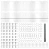 vidaXL Gjerde og St&oslash;tte s&oslash;lv 1 x 100 m St&aring;l