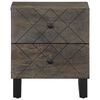 vidaXL Nattbord 2 stk svart 40x33x46 cm heltre mango