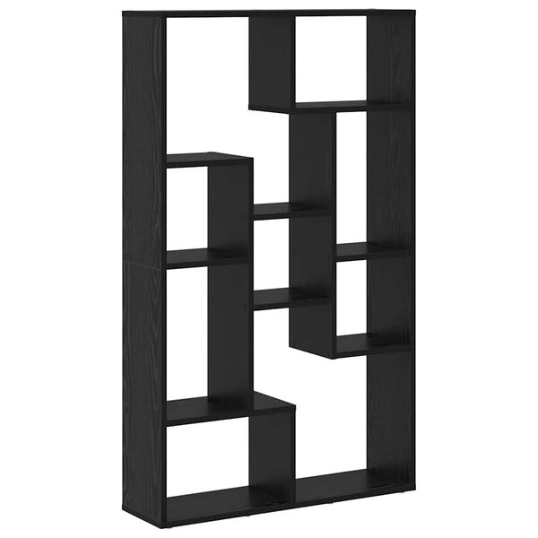 vidaXL Bokskap Svart Eik 72 x 20 x 102,5 cm Konstruert tre