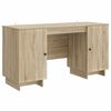 vidaXL Skrivebord Sonoma eik Konstruert tre 142,5 x 50 x 75 cm
