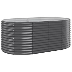 vidaXL H&oslash;ybed galvanisert st&aring;l 175x100x68 cm antrasitt