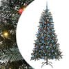 vidaXL Kunstig juletre gr&oslash;nn 180 cm PVC og plast og st&aring;l
