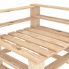 vidaXL 4-seters pallesofa for hage tre