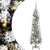 vidaXL Kunstig juletre Hvit 150 cm PVC og Metall og Plast
