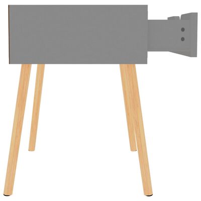 vidaXL Nattbord grå 40x40x56 cm konstruert tre
