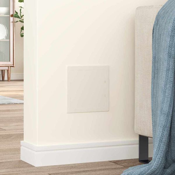 vidaXL Tilkomstpaneler 2 pcs Hvit 15 x 15 cm ABS-plast