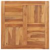 vidaXL Bordplate heltre teak 70x70x2,5 cm
