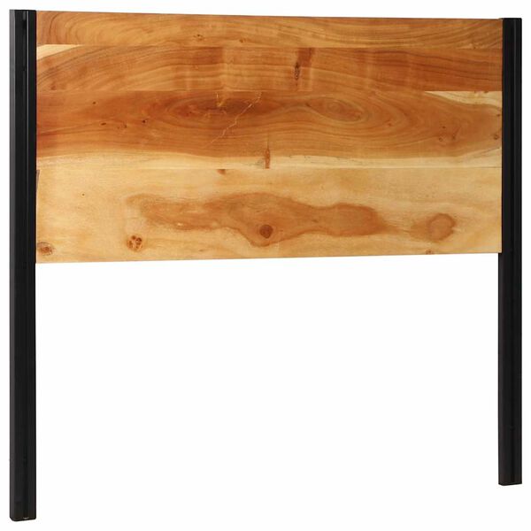 vidaXL sengegavl 120 cm heltre akasie og jern