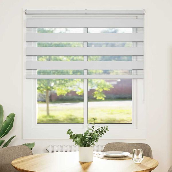 vidaXL Sebragardin hvit 120x100 cm stoff bredde 115,9 cm polyester