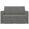 vidaXL Sammenleggbar Sofa seng M&oslash;rkegr&aring; 124 x 71 x 78 cm Fl&oslash;yel