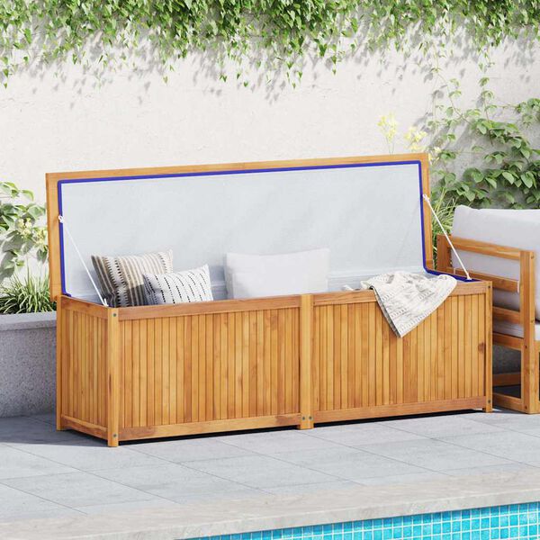 vidaXL Hageboks 175x50x55 cm heltre teak