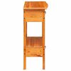 vidaXL Konsollbord Naturlig 50,5 x 30 x 75,5 cm Massiv Mahogni Tre