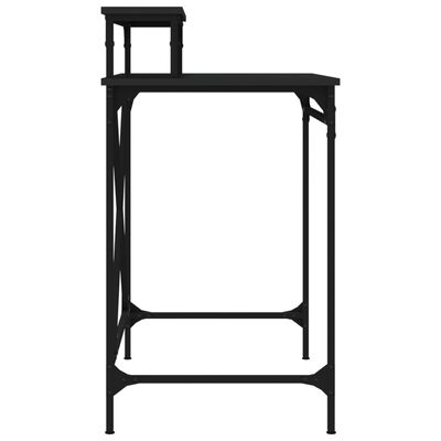 vidaXL Skrivebord svart 80x50x90 cm konstruert tre og jern