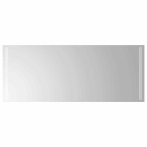vidaXL LED Badevindu med speil Gjennomsiktig 100 x 40 cm herdet glass
