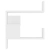 vidaXL Veggmontert hjørnehylle hvit 40x40x50 cm konstruert tre