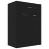 vidaXL Skoskap svart 60x35x84 cm konstruert tre