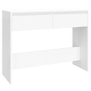 vidaXL Konsollbord hvit 100x35x76,5 cm konstruert tre