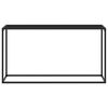 vidaXL Konsollbord svart 140x35x75 cm herdet glass