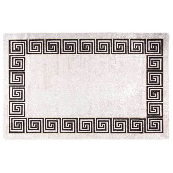 vidaXL Vaskbart teppe 160x230 cm lys beige