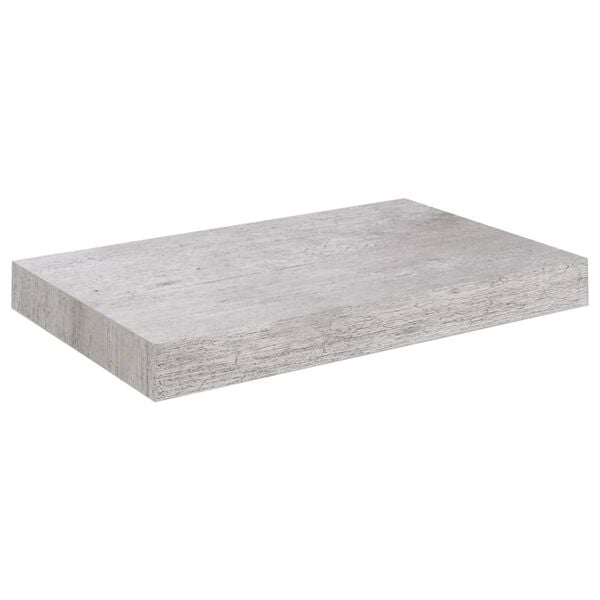 vidaXL Flytende vegghylle betonggr&aring; 23x23,5x3,8 cm MDF
