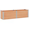 vidaXL H&oslash;ybed Brun 200 x 50 x 54 cm WPC og Aluminium