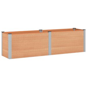vidaXL H&oslash;ybed Brun 200 x 50 x 54 cm WPC og Aluminium