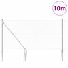 vidaXL Gjerdep&aring;le s&oslash;lv 10 x 1,2 m (40 x 40 mm maske) St&aring;l