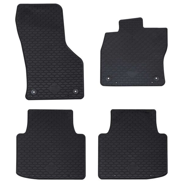 vidaXL Bilmatte 4 pcs Svart Egnet for VW Arteon 2017- 4D Aft Gummi
