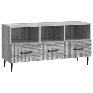 vidaXL TV-skap med skuff Gr&aring; sonoma 102 x 34,5 x 50 cm Konstruert tre