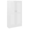 vidaXL Bokhylle h&oslash;yglans hvit 82,5x30,5x150 cm konstruert tre