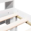 vidaXL Seng med bokhylle uten madrass hvit 75x190 cm heltre furu