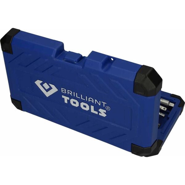 BRILLIANT TOOLS Pipen&oslash;kkelsett 45 deler 1/4" st&aring;l