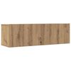 vidaXL Veggmonterte TV-benker 2 stk artisan eik 100x30x30 cm