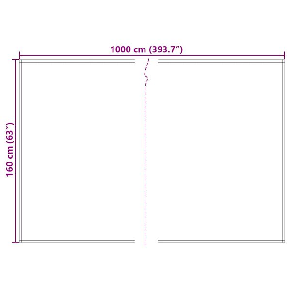 vidaXL Markiseerstatning Gul og Gr&aring; 1000 x 160 cm Polyesterlerret