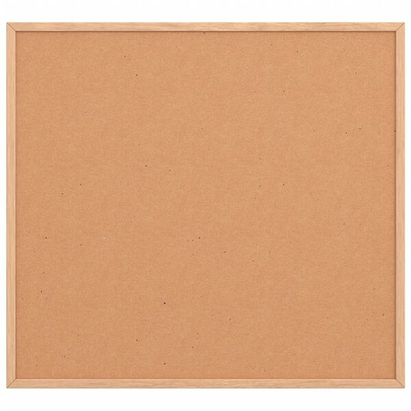 vidaXL Korktavle med ramme i heltre furu 60x55 cm