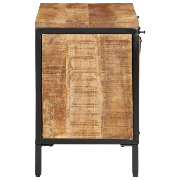 vidaXL Skoskap 60x35x53 cm grovt heltre mangotre