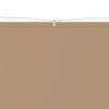 vidaXL Vertikal markise gr&aring;brun 180x1000 cm oxfordstoff