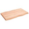 vidaXL Bordplate lysebrun 100x60x(2-6)cm behandlet heltre naturlig