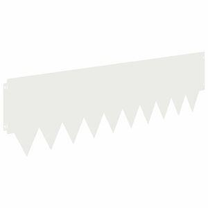 vidaXL Gjerdekant 10 pcs 103 x 30 cm metall Hvit