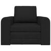 vidaXL Sammenleggbar Sofa seng Svart 98 x 71 x 83 cm stoff