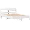 vidaXL Sengeramme uten madrass hvit 140x200 cm heltre furu